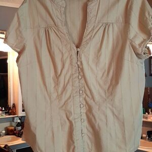 Ana tan‎ Cotton Button Down Shirt XL